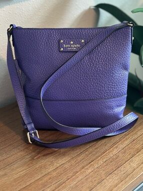 Kate Spade Bay Street Cora Purple Crossbody Bag - Excellent Condition!